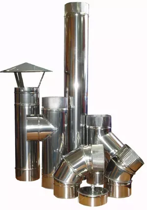 Комплект дымохода для котлов L52-102, K52, LF52-102 (нерж./нерж.)